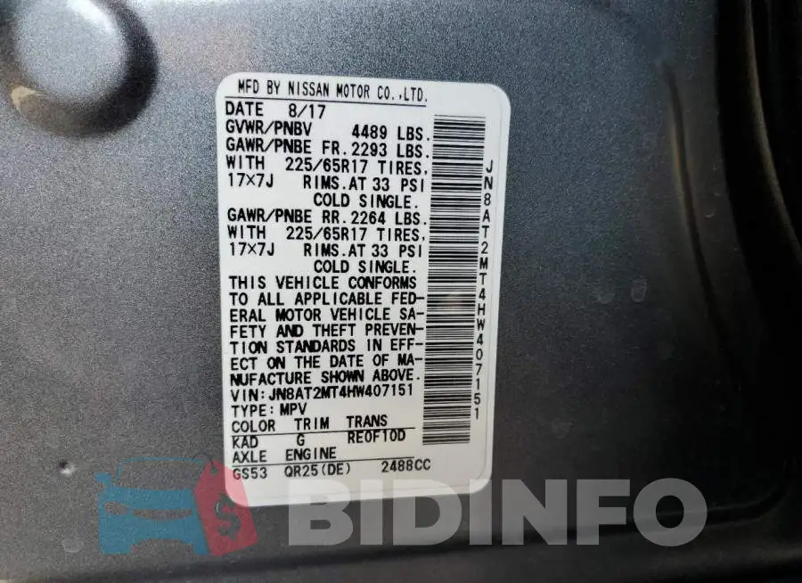 JN8AT2MT4HW407151 Photo# 13