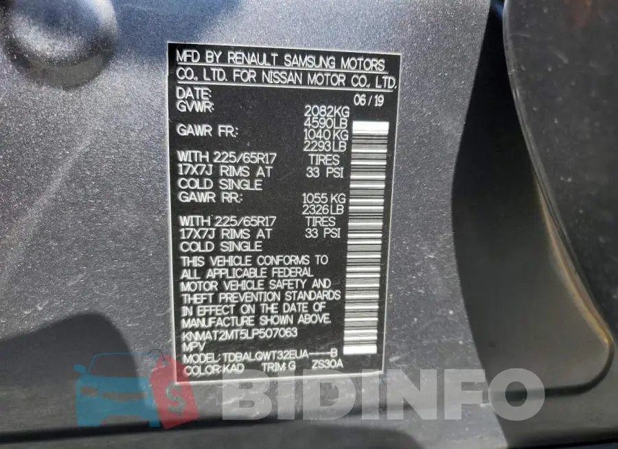 KNMAT2MT5LP507063 Photo# 13