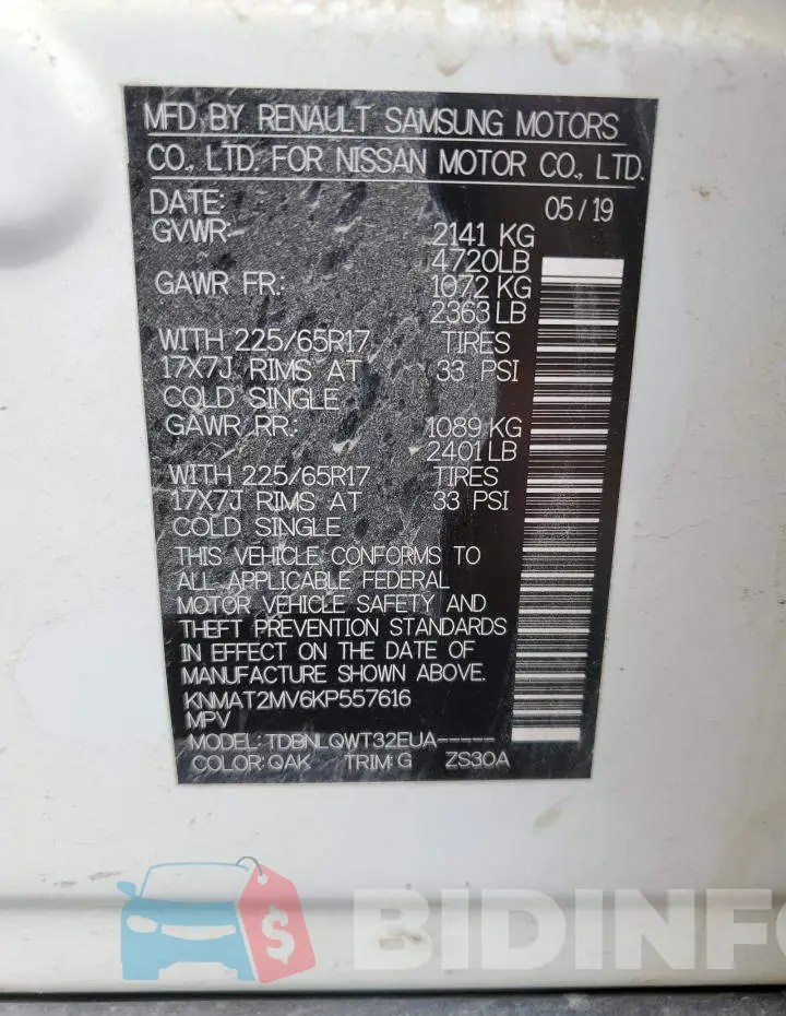 KNMAT2MV6KP557616 Photo# 12