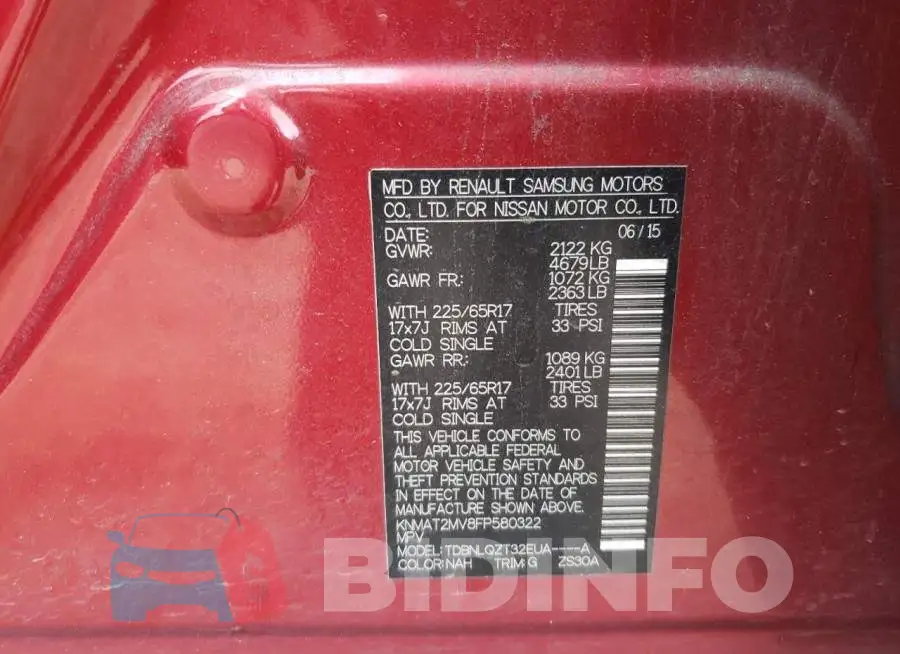 KNMAT2MV8FP580322 Photo# 13