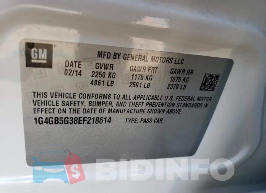 1G4GB5G38EF218614 Photo# 12