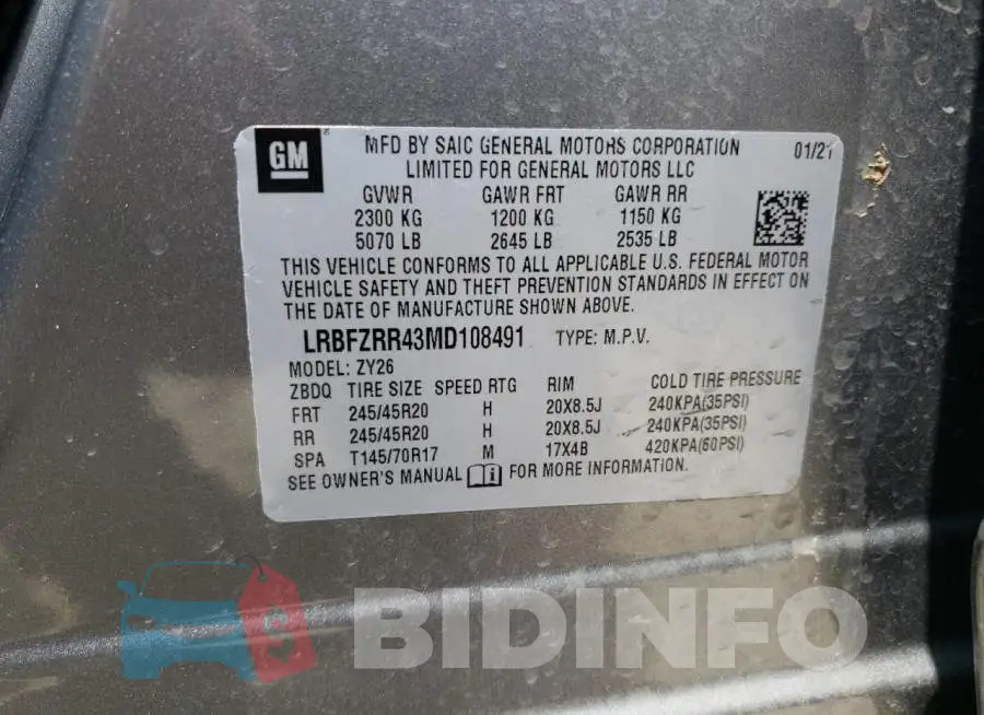 LRBFZRR43MD108491 Photo# 14