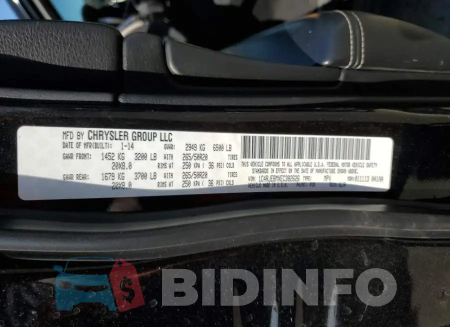 1C4RJEBMXEC382626 Photo# 13