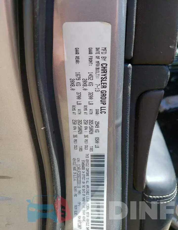 1C4RJFCG5EC233118 Photo# 14