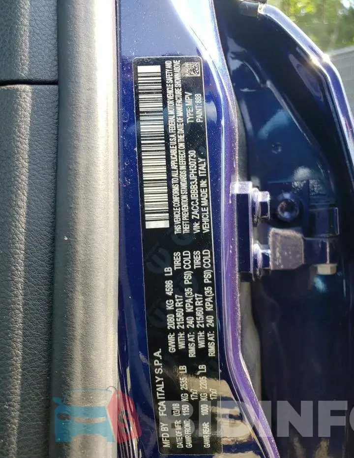 ZACCJBBB3JPH30730 Photo# 13
