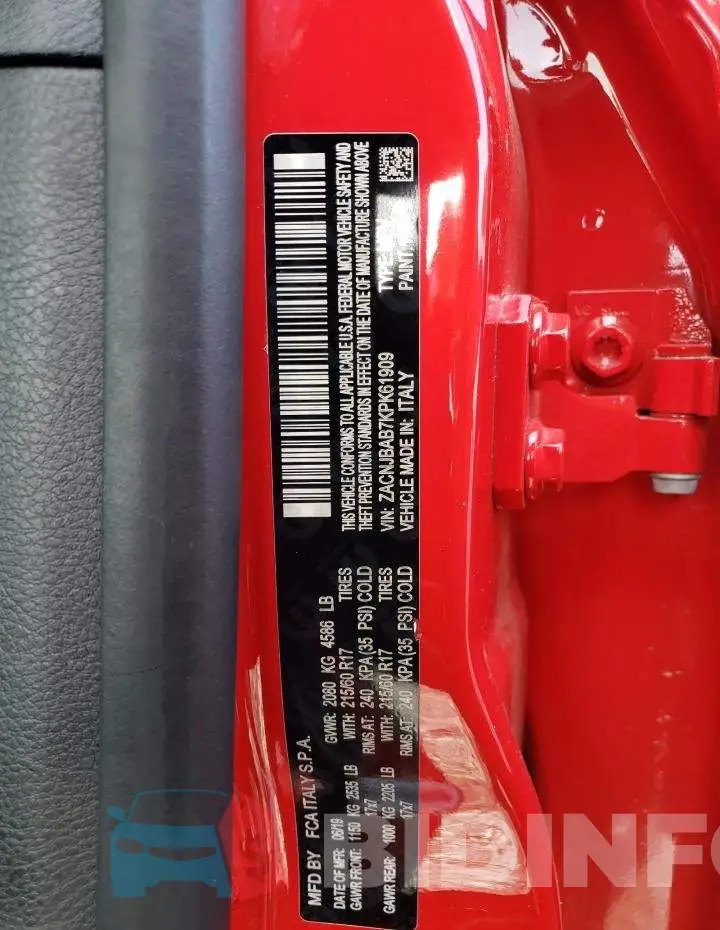 ZACNJBAB7KPK61909 Photo# 13