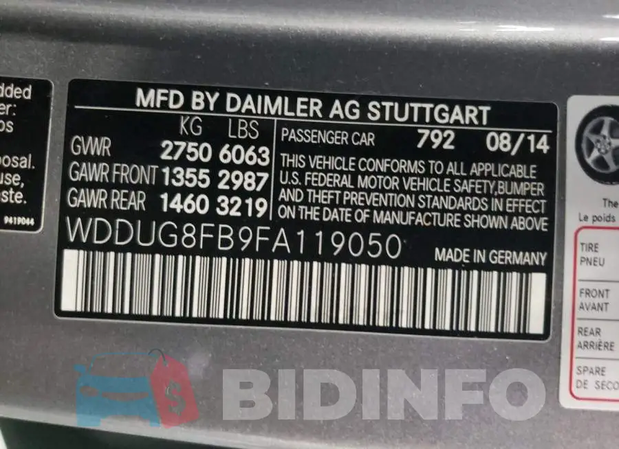 WDDUG8FB9FA119050 Photo# 12