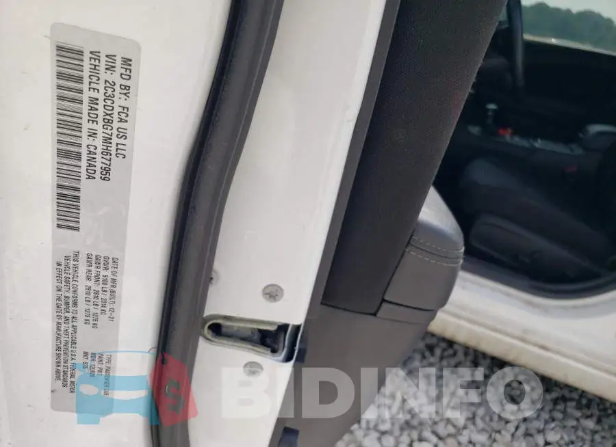 2C3CDXBG7MH677959 Photo# 12