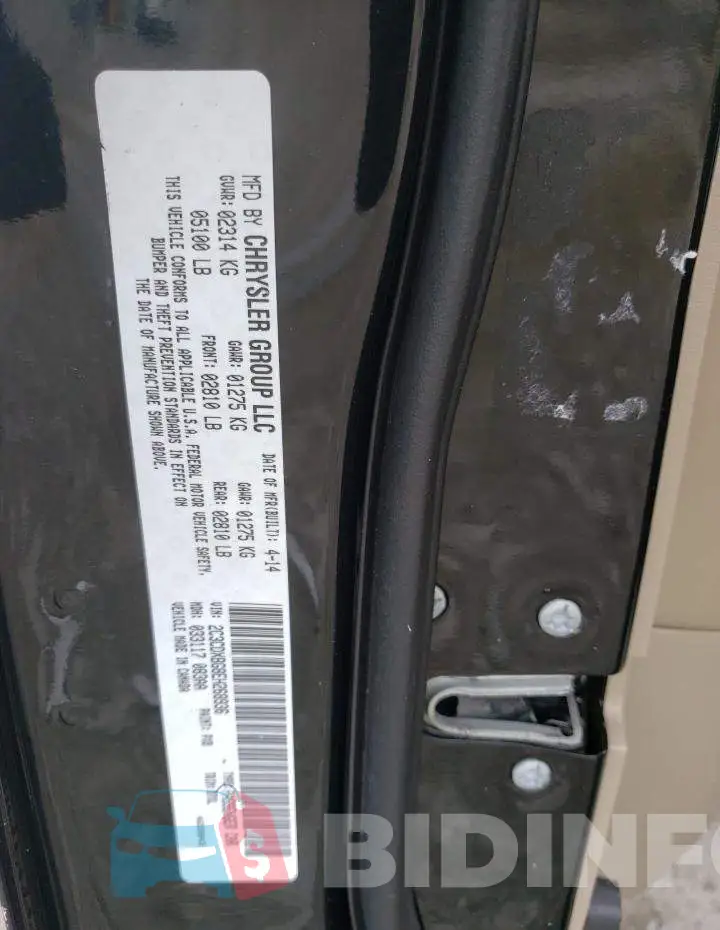 2C3CDXBG8EH268936 Photo# 12