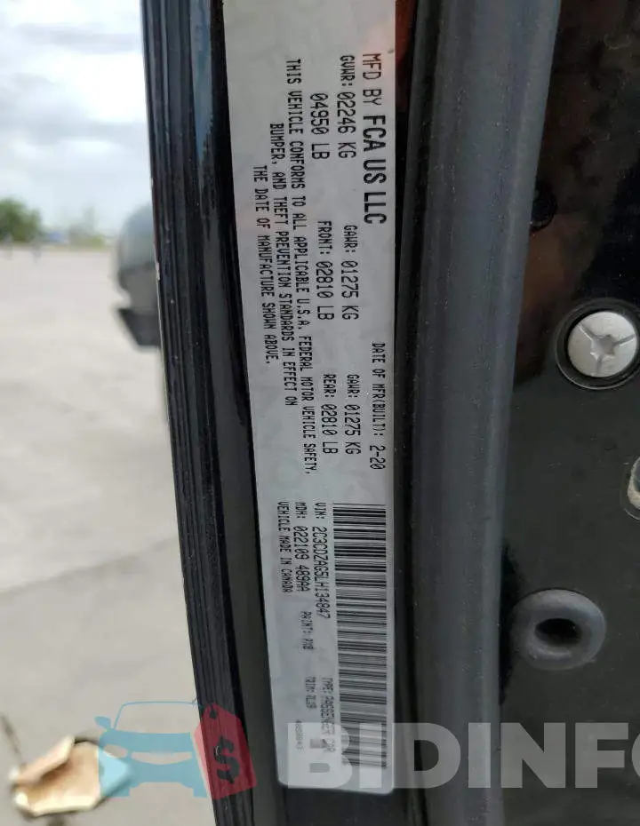 2C3CDZAG5LH134847 Photo# 13