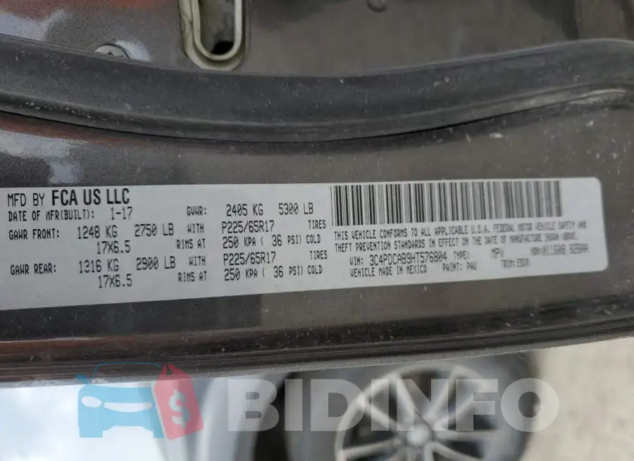 3C4PDCAB9HT576804 Photo# 14