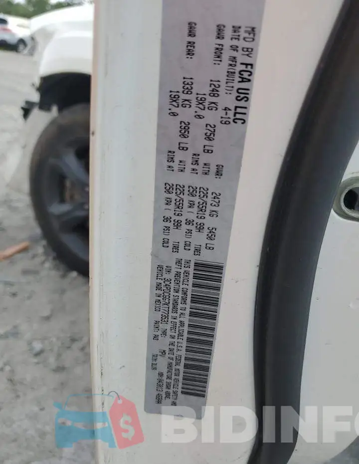 3C4PDCGG7KT773531 Photo# 13