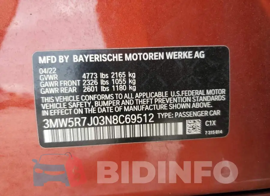 3MW5R7J03N8C69512 Photo# 12