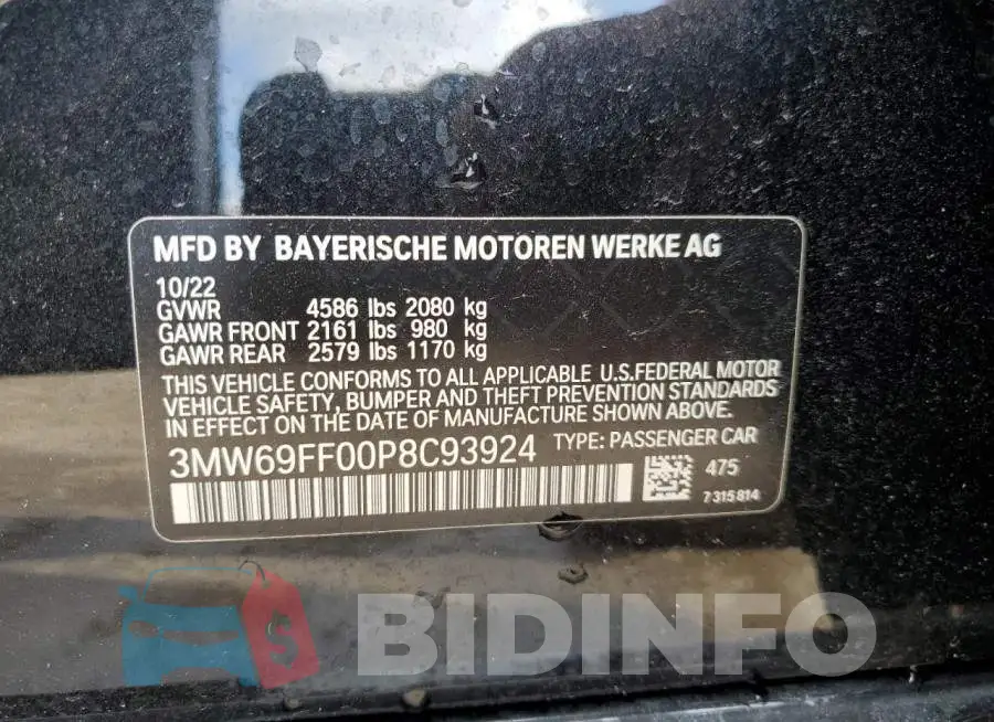 3MW69FF00P8C93924 Photo# 13