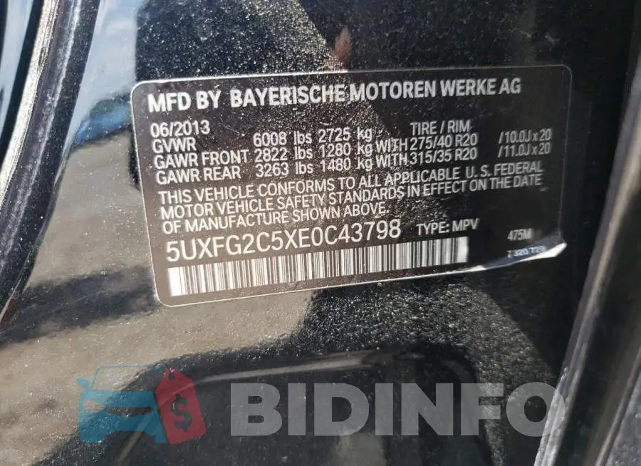 5UXFG2C5XE0C43798 Photo# 12
