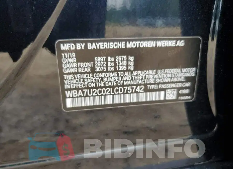 WBA7U2C02LCD75742 Photo# 12