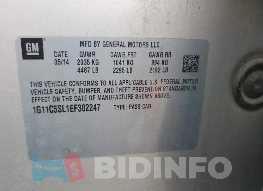 1G11C5SL1EF302247 Photo# 13