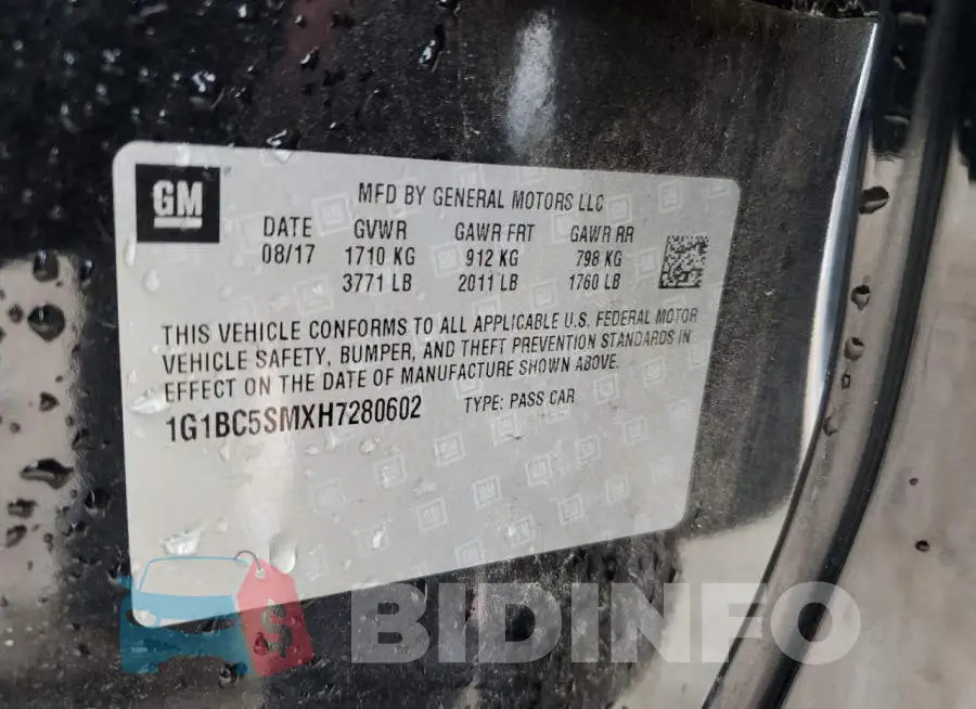 1G1BC5SMXH7280602 Photo# 12