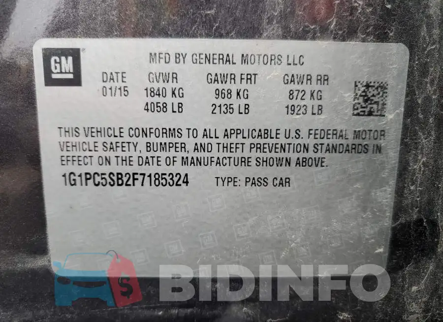 1G1PC5SB2F7185324 Photo# 13