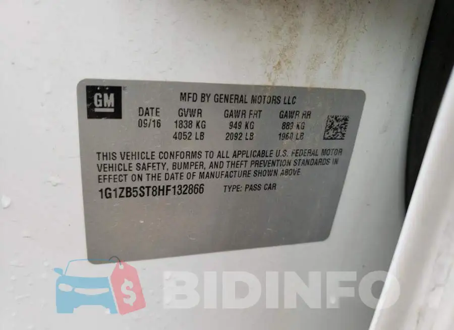 1G1ZB5ST8HF132866 Photo# 12