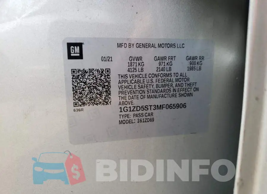 1G1ZD5ST3MF065906 Photo# 12