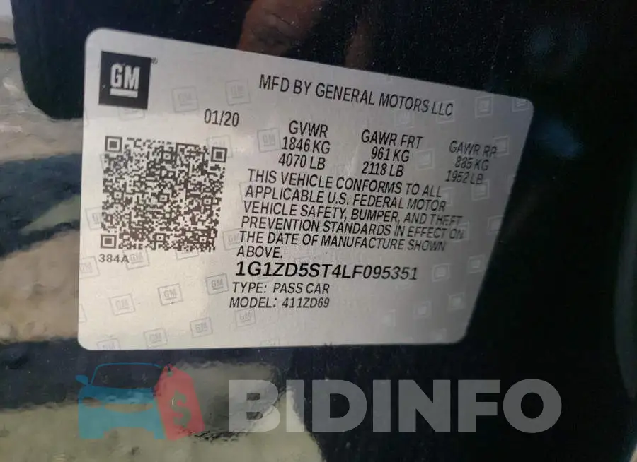 1G1ZD5ST4LF095351 Photo# 12