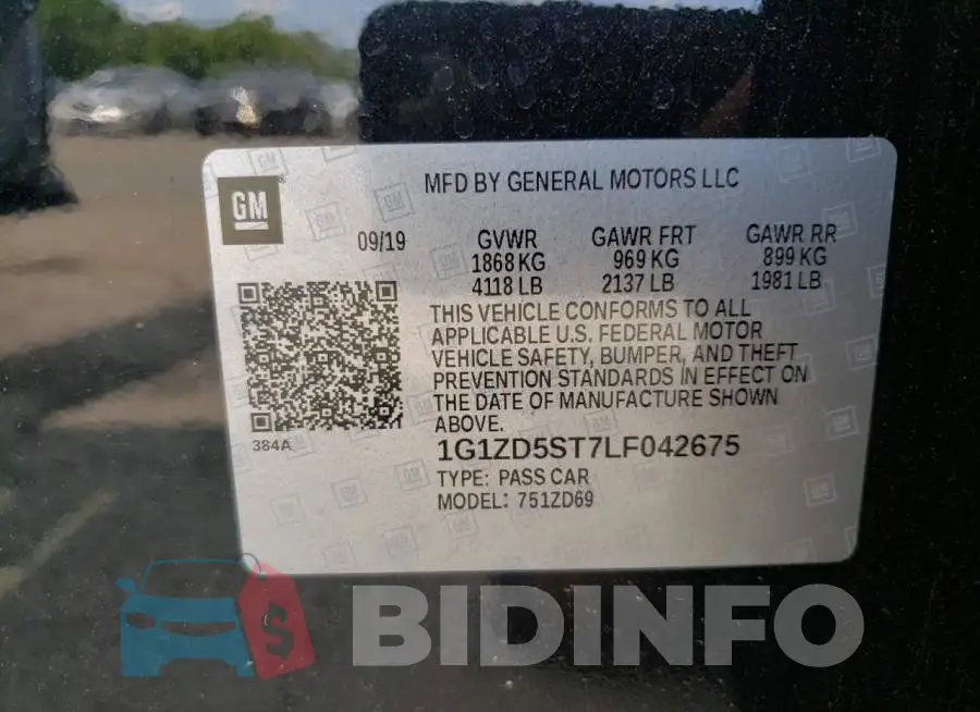 1G1ZD5ST7LF042675 Photo# 12