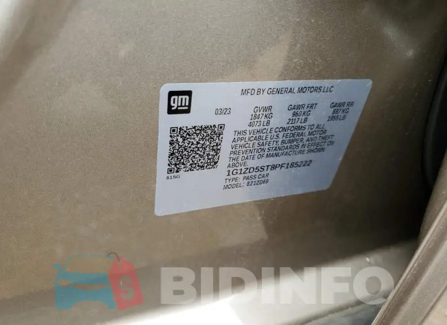 1G1ZD5ST8PF185222 Photo# 12