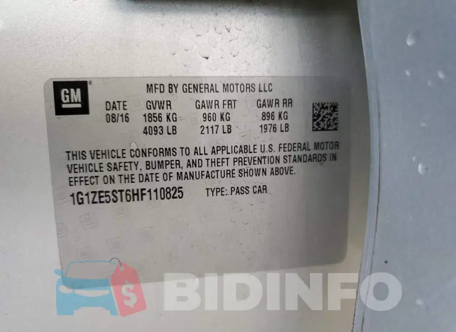 1G1ZE5ST6HF110825 Photo# 13