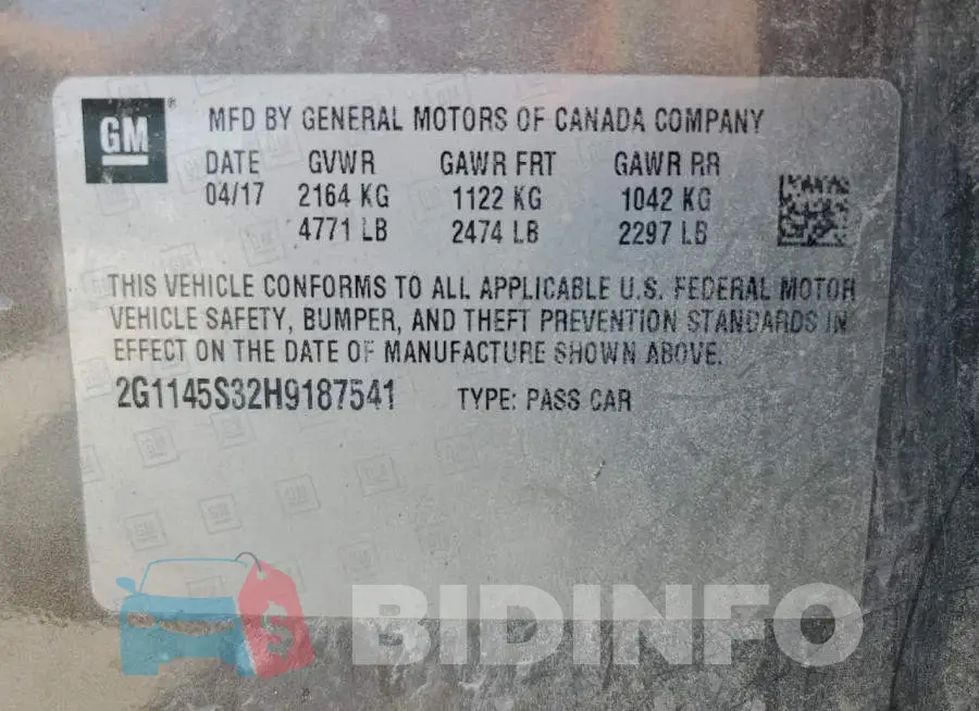 2G1145S32H9187541 Photo# 13