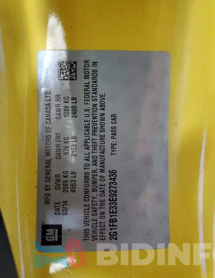 2G1FB1E33E9273436 Photo# 13