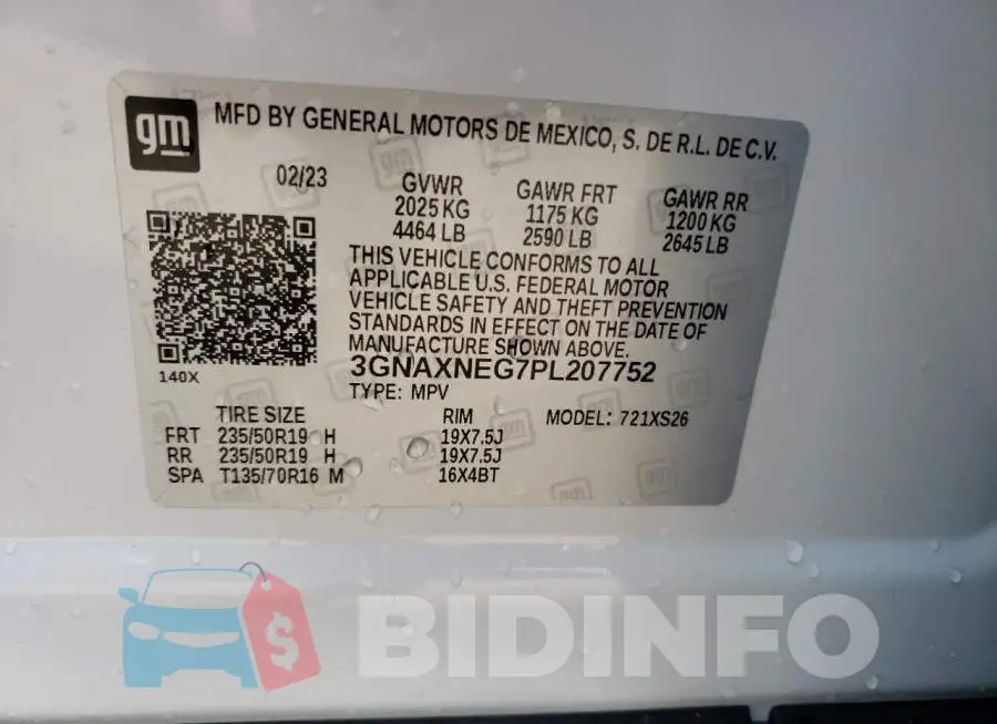 3GNAXNEG7PL207752 Photo# 12