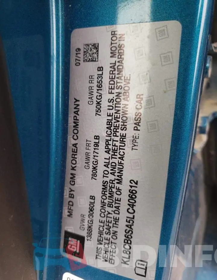 KL8CB6SA5LC406612 Photo# 12