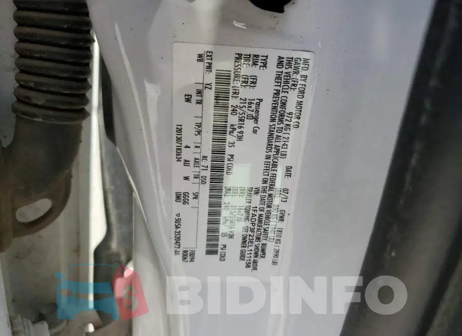 1FADP3F23EL111158 Photo# 12