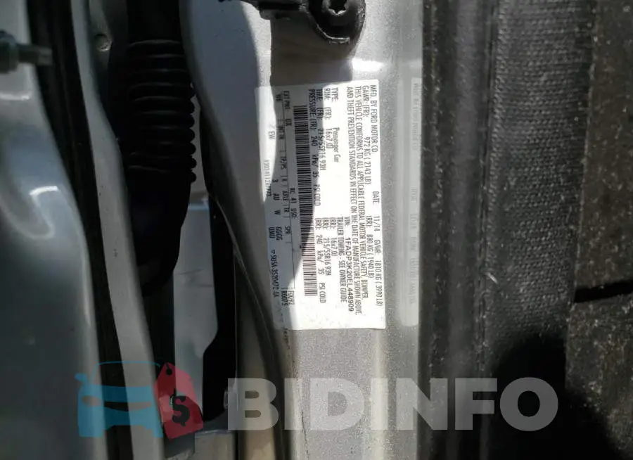 1FADP3K20EL448909 Photo# 14