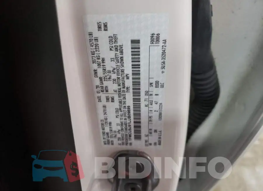 1FMCU9J91LUB09899 Photo# 13