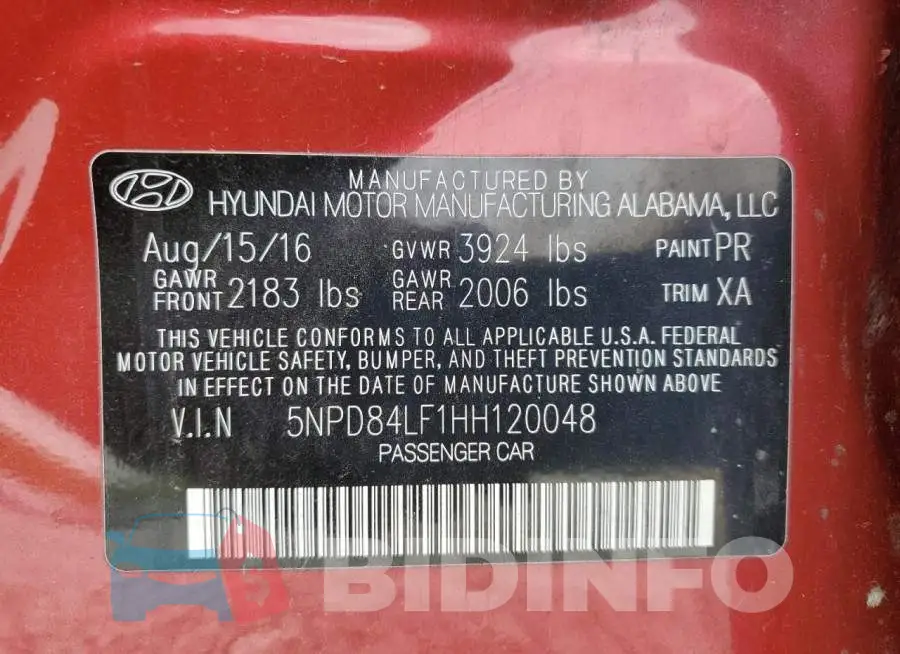 5NPD84LF1HH120048 Photo# 12