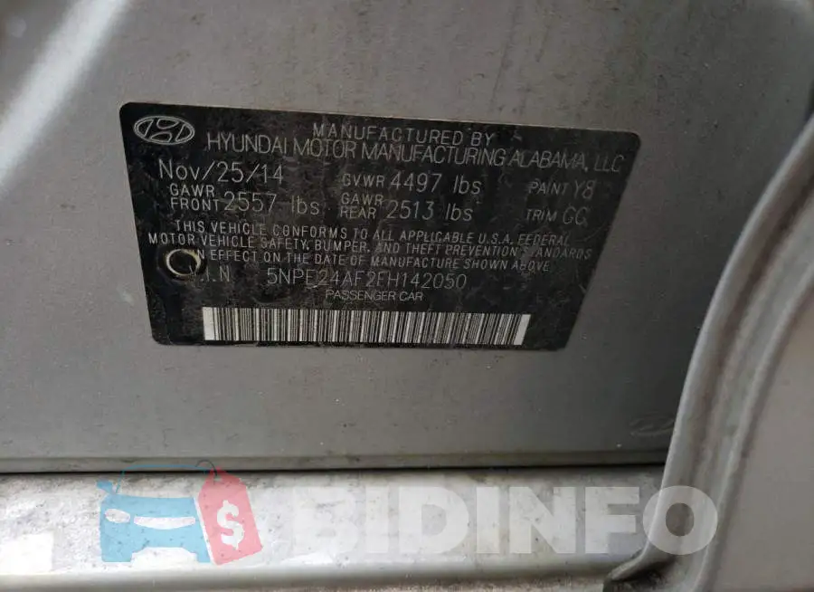5NPE24AF2FH142050 Photo# 12