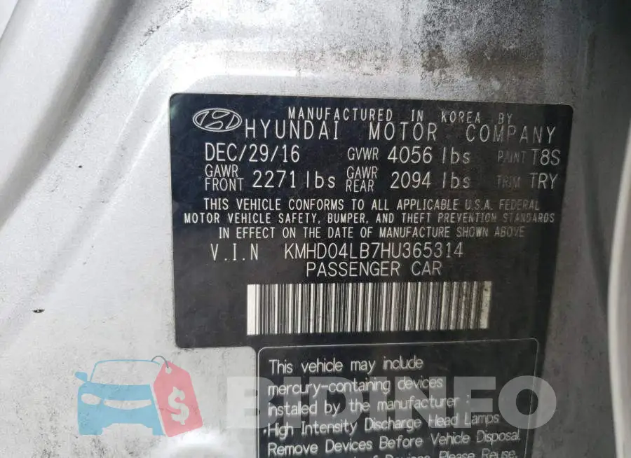 KMHD04LB7HU365314 Photo# 12