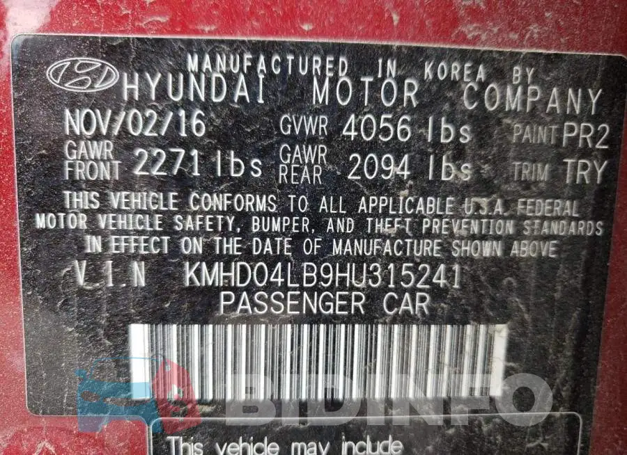 KMHD04LB9HU315241 Photo# 12