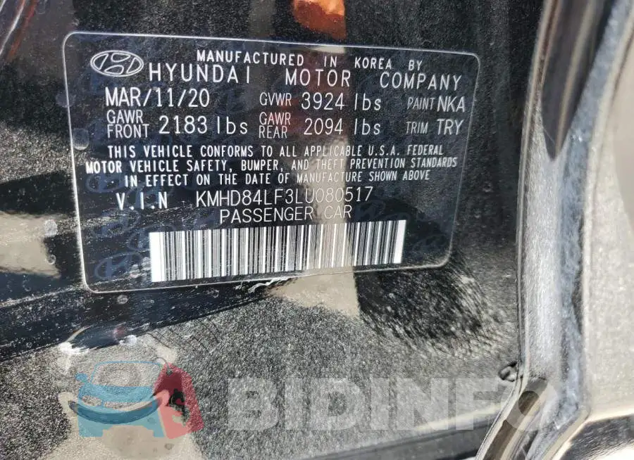 KMHD84LF3LU080517 Photo# 12