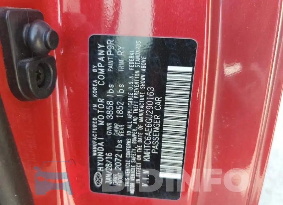 KMHTC6AE6GU290163 Photo# 13