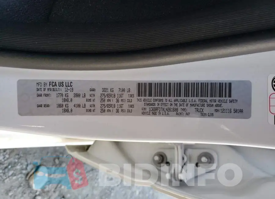 1C6SRFDTXLN261608 Photo# 13