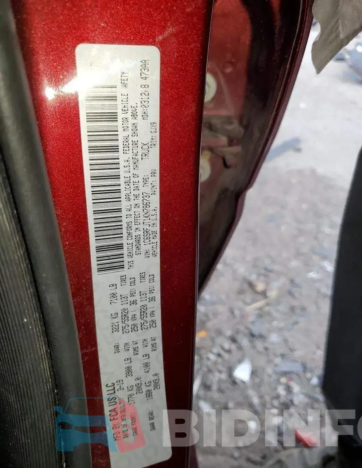 1C6SRFJT1KN786737 Photo# 12