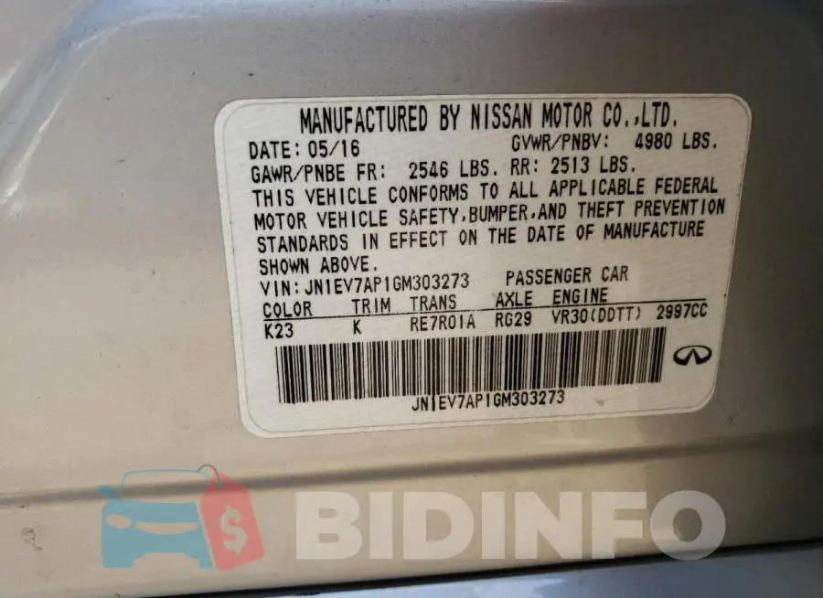 JN1EV7AP1GM303273 Photo# 12
