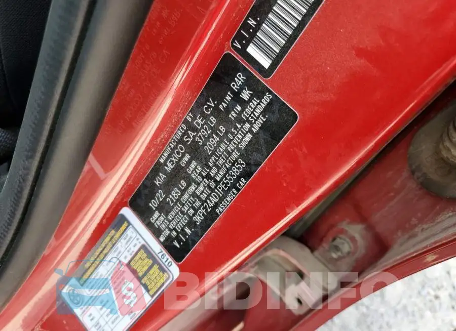 3KPF24AD1PE553853 Photo# 13