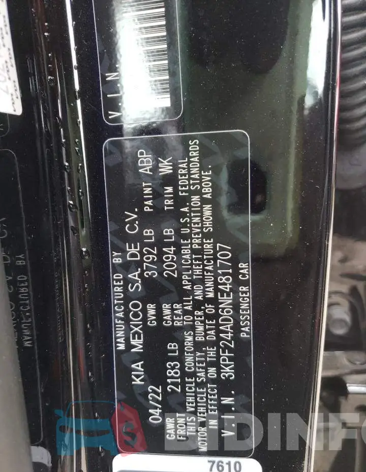 3KPF24AD6NE481707 Photo# 12