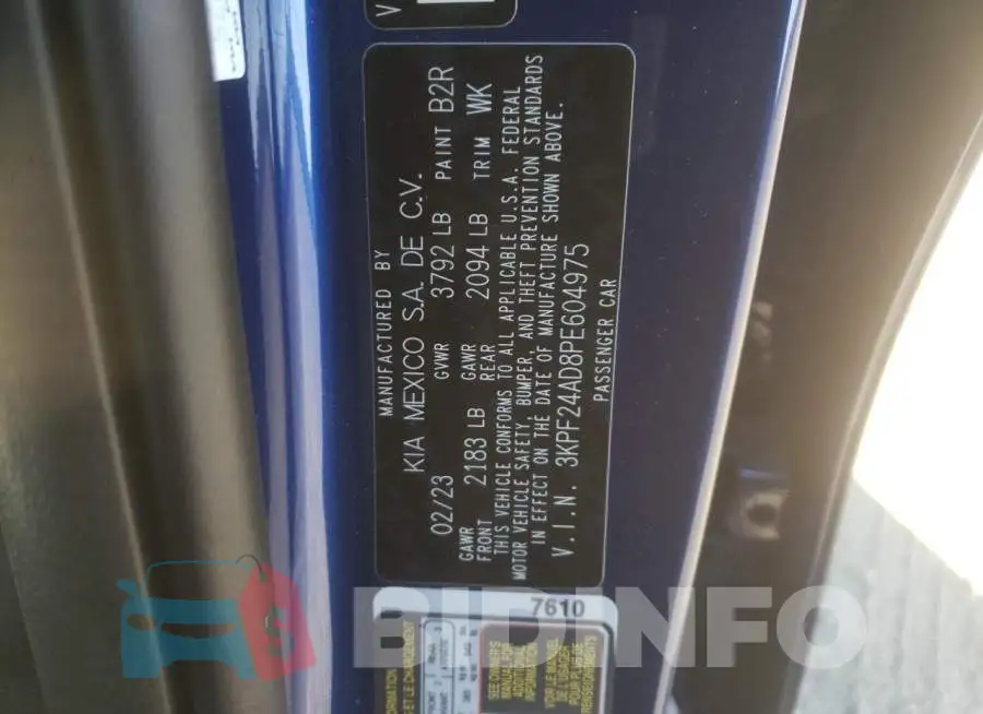 3KPF24AD8PE604975 Photo# 13