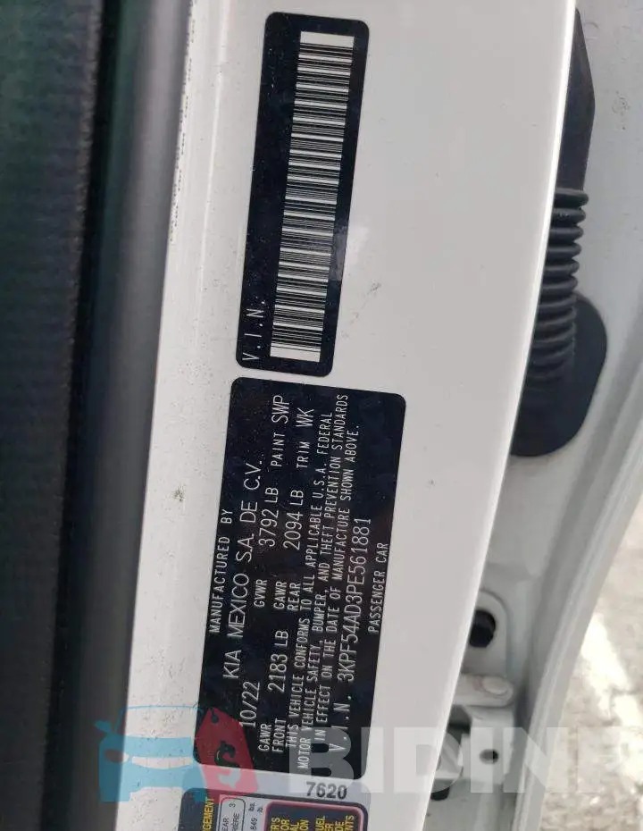 3KPF54AD3PE561881 Photo# 13