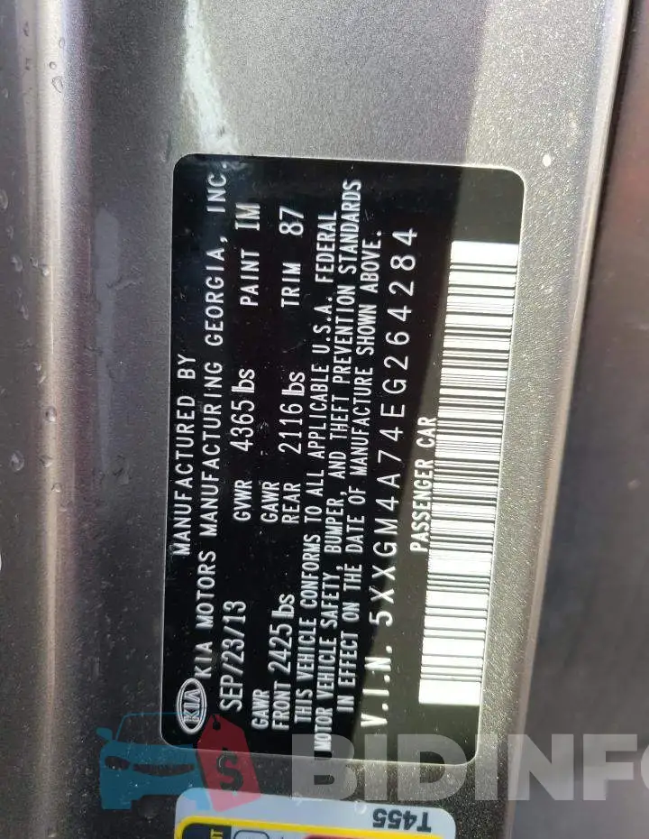 5XXGM4A74EG264284 Photo# 12